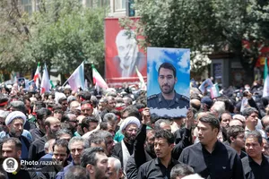 بدرقه و تشییع پیکر شهدای حملات رژیم صهیونیستی در مشهد