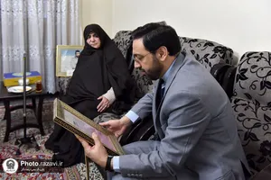 دیدار قائم&zwnj;مقام تولیت آستان قدس رضوی با سرکار خانم کارگر عزیزی