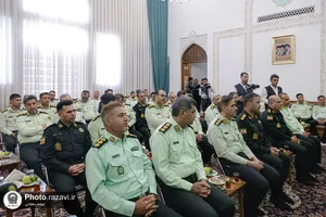 دیدار فرماندهان انتظامی استان خراسان رضوی با تولیت آستان قدس رضوی