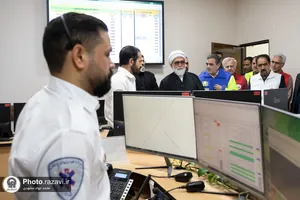 حضور تولیت آستان قدس رضوی در مرکز مدیریت حوادث و فوریت&zwnj;های پزشکی مشهد