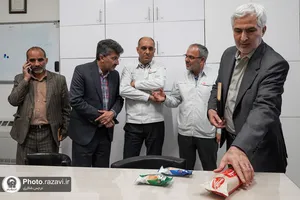 بازدید معاون آموزش متوسطه اداره کل آموزش و پرورش خراسان رضوی از صنایع غذایی رضوی