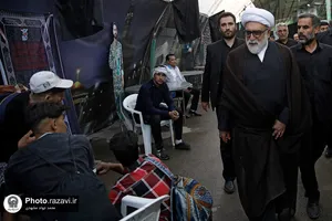 بازدید تولیت آستان قدس رضوی از موکب های خدمت رسان به زائرین پیاده حضرت رضا علیه السلام