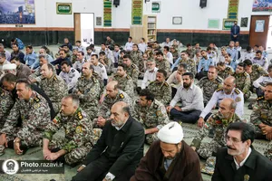حضور خدام بارگاه منور رضوی در پادگان پدافند هوایی امام رضا علیه السلام