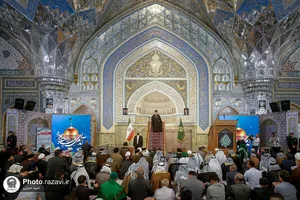حضور شیوخ عشایر عراق در نماز جمعه حرم مطهر رضوی