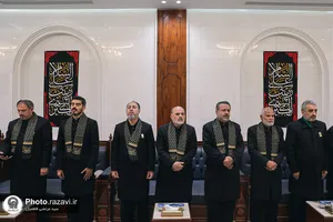 تشرف کاروان سفیران امام رئوف علیه&zwnj;السلام به حرم امامین عسکریین علیهماالسلام 