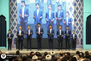 آیین شکرانه خدمت در حرم مطهر رضوی