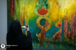 نمایشگاه آثار نقاشی خط محسن توسلی در نگارخانه رضوان