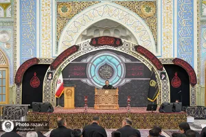 مراسم مقتل خوانی روز عاشورا در حرم مطهر رضوی