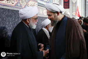 مراسم بزرگداشت چهلمین روز تدفین رهبر شهید انقلاب اسلامی در حرم مطهر رضوی