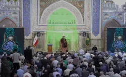 ویژه برنامه روز دحوالارض در حرم مطهر رضوی برگزار شد