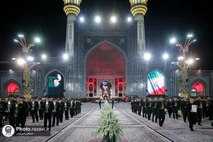 آیین خطبه&zwnj;خوانی شب شهادت امام رضا علیه&zwnj;السلام در حرم مطهر رضوی