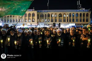 مراسم شام غریبان حضرت رضا(علیه&zwnj;السلام) در حرم مطهر رضوی