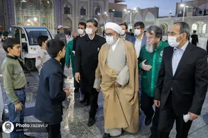 بازدید تولیت آستان قدس رضوی از سفره&zwnj;های اکرام حرم مطهر
