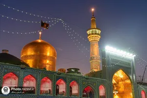حال و هوای حرم مطهر رضوی در شب شهادت حضرت معصومه(س)