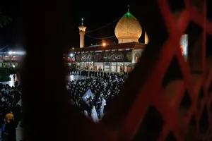 لاله&zwnj;گردانی خادم&zwnj;یاران فارس در سوگ امام رضا (ع) + تصاویر