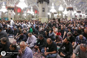 عزاداری روز اربعین حسینی در حرم مطهر رضوی