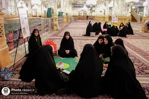 جشن دخترانه نیمه شعبان در حرم مطهر رضوی