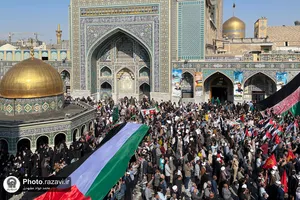 اجتماع مردم مشهد در محکومیت جنایات رژیم صهیونیستی در غزه