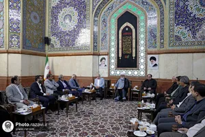 دیدار جمعی از فعالان اقتصادی خراسان رضوی با تولیت آستان قدس رضوی