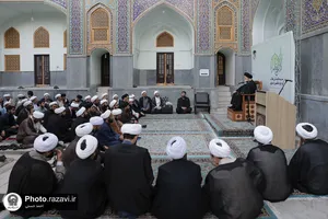 سخنرانی آیت الله علم الهدی در جمع طلاب مدرسه تابستانه دارالعلم