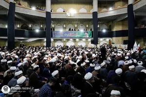مراسم بزرگداشت شهدای سانحه هوایی رئیس جمهور و هیئت همراه در مشهد