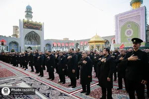 آیین اذن عزای ماه محرم در حرم مطهر رضوی-1