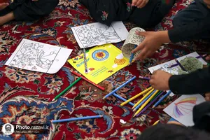 عزاداری بانوان عاشورایی اردو زبان در حرم مطهر رضوی