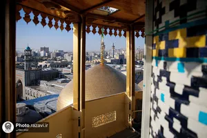 آیین تعویض پرچم حرم امام رضا علیه&zwnj;السلام در آستانه ماه ربیع&zwnj;الاول