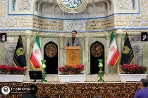 عزاداری رحلت حضرت خدیجه سلام الله علیها در حرم مطهر رضوی