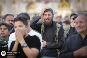 مراسم چهار پایه&zwnj; خوانی در حرم مطهر رضوی