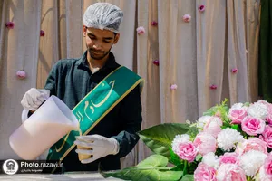موکب موسسه جوانان آستان قدس رضوی در روز میلاد پیامبر اکرم