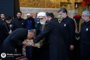 آیین اذن عزای ماه محرم در حرم مطهر رضوی-1