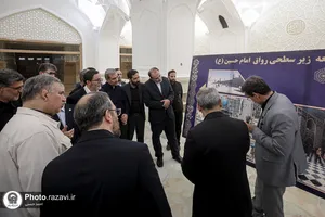 بازدید جمعی از نمایندگان مجلس شورای اسلامی از فعالیت&zwnj;های عمرانی حرم مطهر رضوی