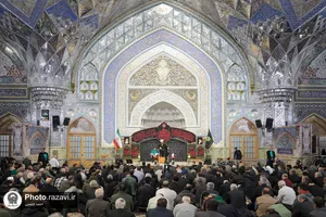 عزاداری شب شهادت حضرت زهرا سلام الله علیها در حرم مطهر رضوی