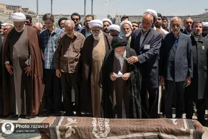 مراسم تشییع پیکر محمد حسین حشمت&zwnj;پور