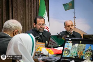 بدرقه کاروان ورزشی پاراآسیایی جمهوری اسلامی ایران در حرم مطهر رضوی