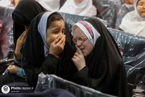 حضور تولیت آستان قدس رضوی در جمع دانش آموزان نابینای مشهدی