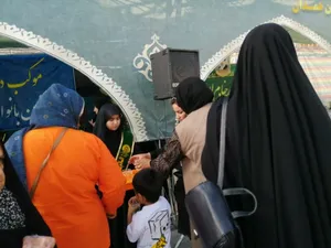 بانوان همدانی در موکب نجما، هم&zwnj;نوا با سوگ امام رضا (ع) + تصاویر