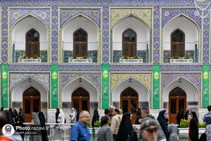 حال و هوای حرم مطهر رضوی در ایام میلاد حضرت معصومه سلام الله علیها