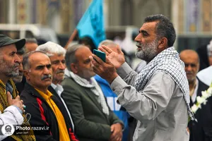 تشرف کاروان پیاده استان البرز به حرم مطهر رضوی