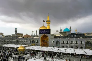 عکس با کیفیت : سیاه پوشی حرم مطهر رضوی به مناسبت شهادت حضرت جواد علیه السلام