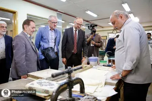 بازدید رئیس کتابخانه غازی خسروبیک از موسسات فرهنگی آستان قدس رضوی