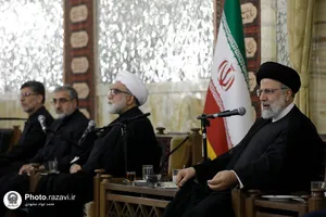 دیدار رئیس جمهور و جمعی از مسئولان کشوری و استانی با تولیت آستان قدس رضوی