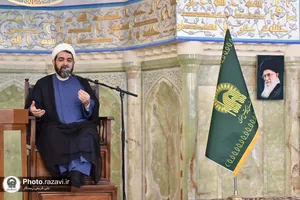 مراسم استقبال از ماه مبارک رمضان در حرم مطهر رضوی