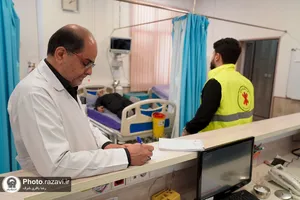 خدمت&zwnj;رسانی موسسه درمانی آستان قدس رضوی در تاسوعا و عاشورای حسینی