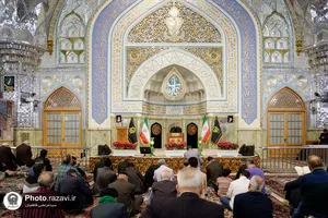 عزاداری رحلت حضرت خدیجه سلام الله علیها در حرم مطهر رضوی