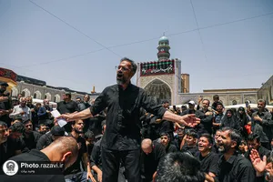 عزاداری روز تاسوعای حسینی در حرم مطهر رضوی