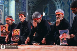 عزاداری سنتی شب نهم محرم در &laquo;حسینیه حرم&raquo;