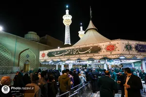 حال و هوای حرم مطهر رضوی در شب میلاد امام جواد علیه السلام