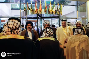 استقبال از شیوخ عشایر عراق در فرودگاه شهید هاشمی&zwnj;نژاد مشهد - 1